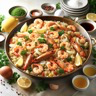 Riz sauté aux fruits de mer