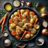 Cuisse de poulet braisée aux oignons et carottes